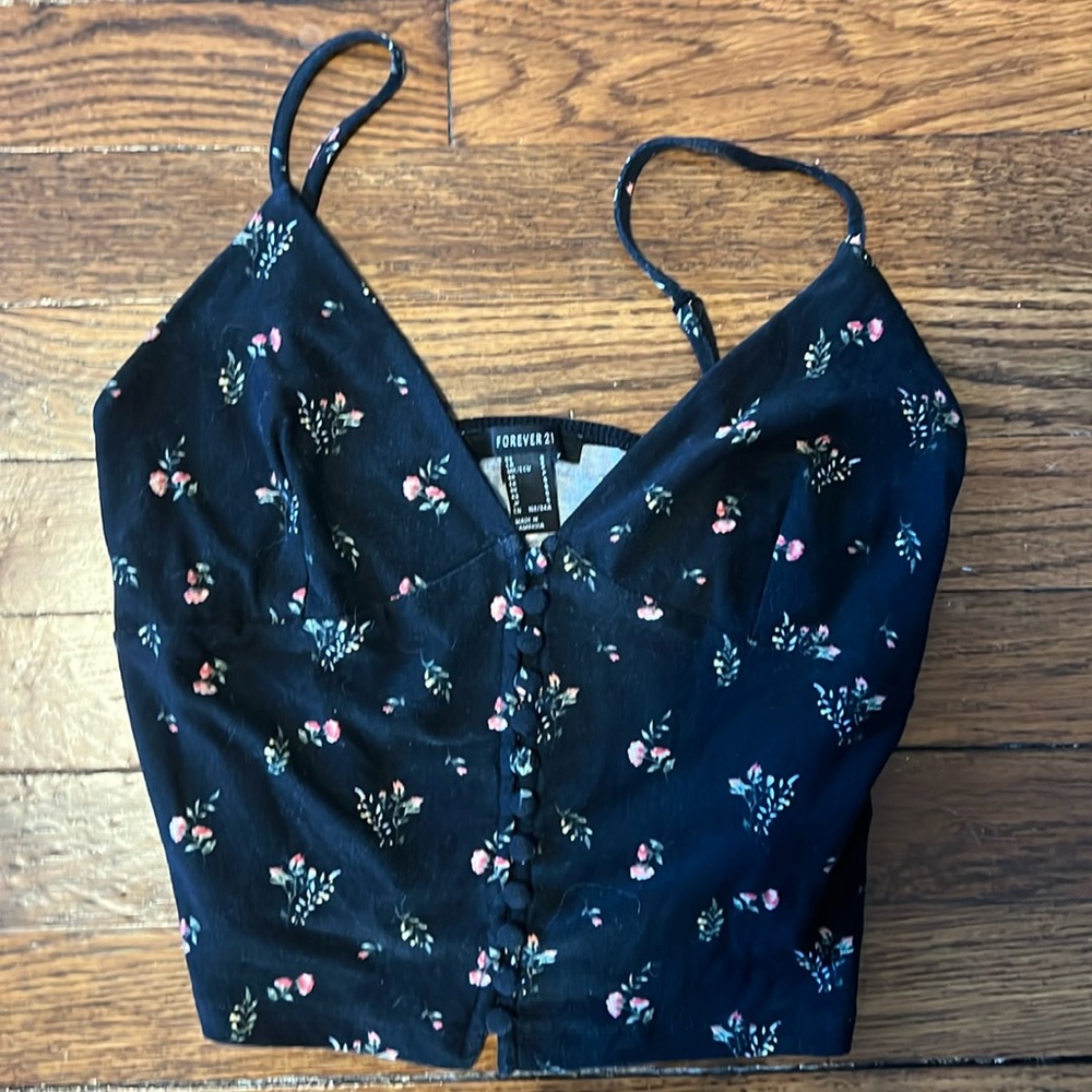 Forever 21, size small, black with mini flowers
